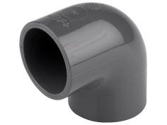 Отвод 20 мм 90 градусов ПВХ, НПВХ, PVC U под клей 